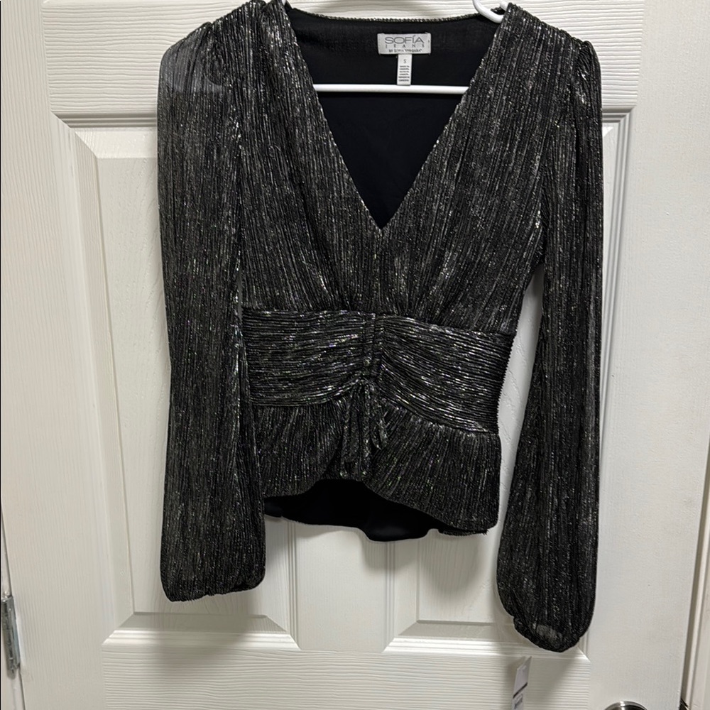 Sorel Black Metallic Women's Top
